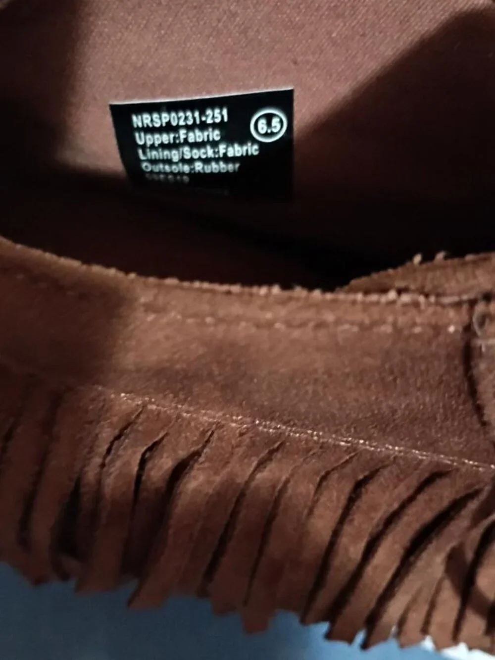 NOT RATED Fringe Sneakers for women Size 6.5 - Brown